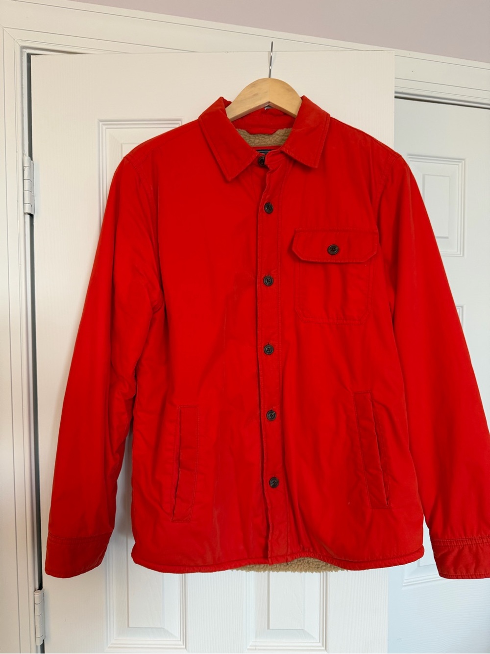 Men's vermilion Jacket & Coat - Classic Button-Front